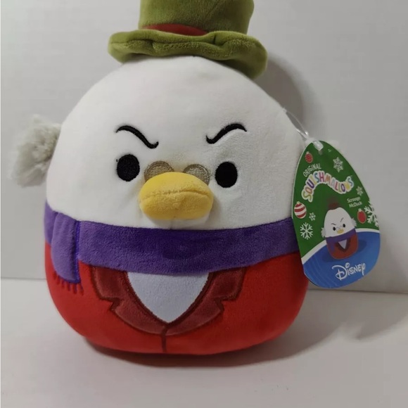 Squishmallows Disney Scrooge McDuck 8 In Christmas Plush Holiday NEW NWT - Picture 6 of 8